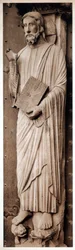 Christus onderwijst, Kathedraal van Chartres, Frankrijk, 13e eeuw