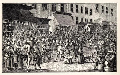 Kerstmarkt in Berlijn, 1776
