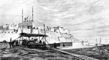 Citadel van Caïro, Egypte, 1880