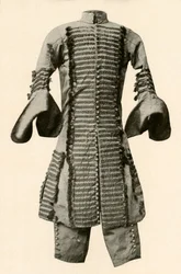 Jas en broek van zijde versierd met fantasieband, ca. 1680, 1937
