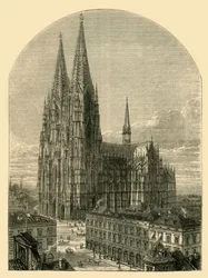 Dom van Keulen zoals voltooid, 1881