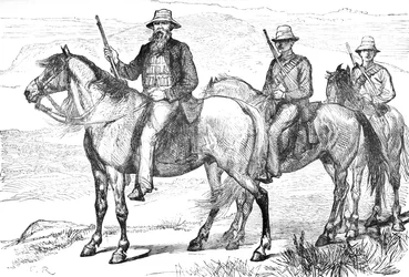 Commandant Piet Uys, van de Transvaal Mounted Volunteers, c1880