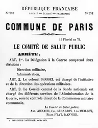 Commune de Paris, uit Franse politieke posters van de Parijse Commune, mei 1871
