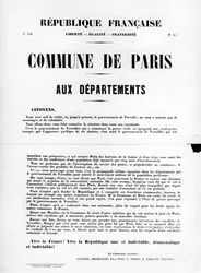 Commune van Parijs, uit Franse politieke posters van de Parijse Commune, mei 1871
