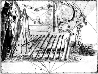 Constellatie van Argo Navis, 1723