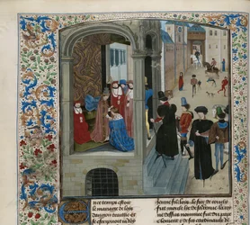 Kroning van Karel VI van Frankrijk, circa 1470-1475.