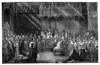 Kroning van koningin Victoria in Westminster Abbey, Londen, 28 juni 1838, 1900