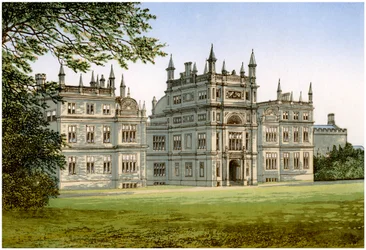 Corsham Court, Wiltshire, huis van Lord Methuen, ca. 1880