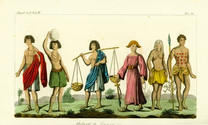 Kostuum van de inwoners van Sennar