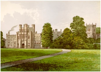 Coughton Court, Warwickshire, huis van Baronet Throckmorton, ca. 1880