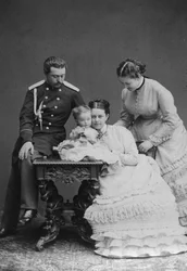 Graaf Sergei Sheremetev en gravin Ekaterina Sheremeteva en familie, 1870s
