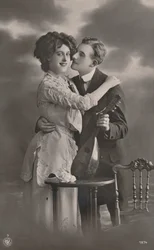 Koppel met mandoline, ca. 1910