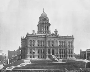 Gerechtsgebouw, Omaha, Nebraska, VS, ca. 1900