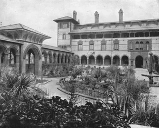 Hof van Ponce de Leon, St. Augustine, Florida, VS, c1900