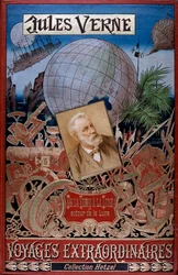 Omslag van De la Terre à la Lune en Autour de la Lune, door Jules Verne, ca. 1896