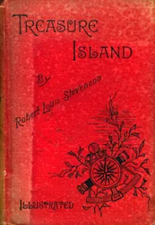 Omslag van Schateiland door Robert Louis Stevenson, 1886
