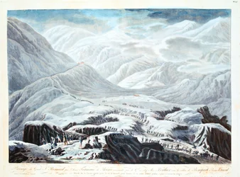 De oversteek van de Sint-Bernardpas, 1800