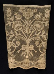 Manchet met bloemranken, 19e eeuw