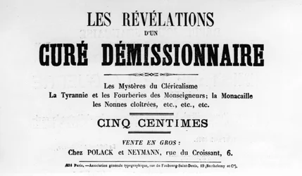 Cure Demissionnaire, van Franse politieke posters van de Parijse Commune, mei 1871