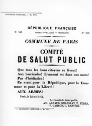 De Salut Public, uit Franse politieke posters van de Parijse Commune, mei 1871