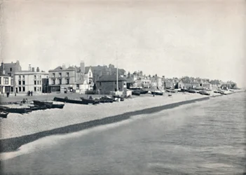 Deal - Uitzicht langs het strand, 1895