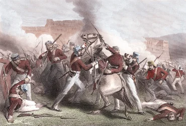 Dood van brigadegeneraal Adrian Hope, Indiase opstand, 15 april 1858