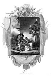 Dood van luitenant-generaal Sir John Moore, Britse soldaat, La Coruña, Spanje, 1809