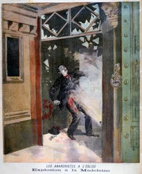 Dood van de anarchist Jean Pauwels in de kerk van la Madeleine, Parijs, 1894