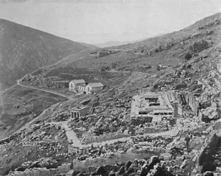 Delphi - Golf van Korinthe in de verte, 1913