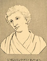 Demosthenes, 384-322 v.Chr., 1830