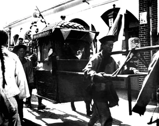 Vertrek van de Keizer van Japan, Korea, 1900