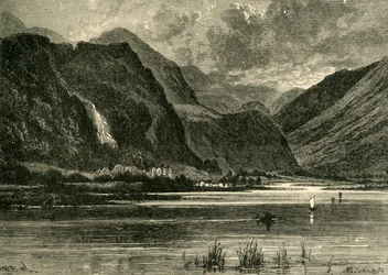 Derwentwater, Kijkend naar Borrowdale, 1898