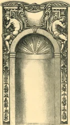 Ontwerp voor de decoratie van een nis, late 16e eeuw, 1881