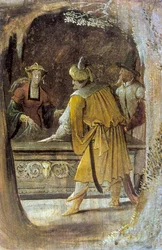 Detail van het altaarstuk van St. Anthony (detail)