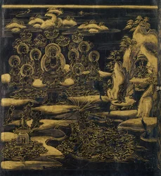 Devadatta, Hoofdstuk 12 van de Lotus Soetra Hoke-kyo, Daibadatta-bon, 12e eeuw
