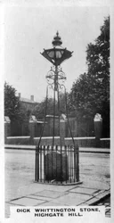Dick Whittington Stone, Highgate Hill, Londen, c1920s