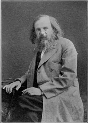 Dmitiri Ivanovich Mendelejev 1834-1907, Russische chemicus, ca. 1900s