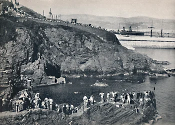 Douglas - De badplaats bij Port Skillion, 1895