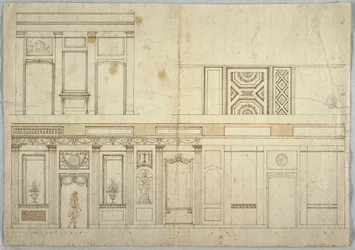 Ontwerp voor een interieur, 1800-1820