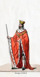 Hertog van Suffolk, kostuumontwerp voor Shakespeares toneelstuk, Henry VIII, 19e eeuw