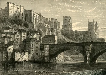 Durham vanaf de rivier, 1898