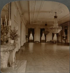 Oostkamer waar recepties worden gehouden, Witte Huis, Washington D.C.