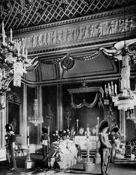 Edward VII opgebaard, Troonzaal, Buckingham Palace, Londen, 1910