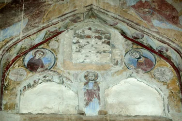Kerk van Saint Macaire. Fresco