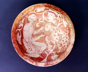 Egyptische Keramische Kom, ca. 11e eeuw