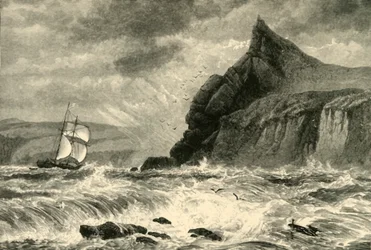 Ingang van de Fowey Haven, 1898