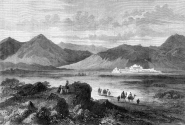 Ingang van de Khyberpas en Fort van Jamrood, Afghanistan, 1878