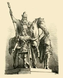 Ruiterstandbeeld van Karel de Grote, Parijs, 1890
