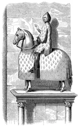 Ruiterstandbeeld van koning Filips de Schone, 1575 1849