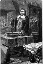Evangelista Torricelli, Italiaanse natuurkundige, uitvinder van de kwikbarometer, 1643 1873